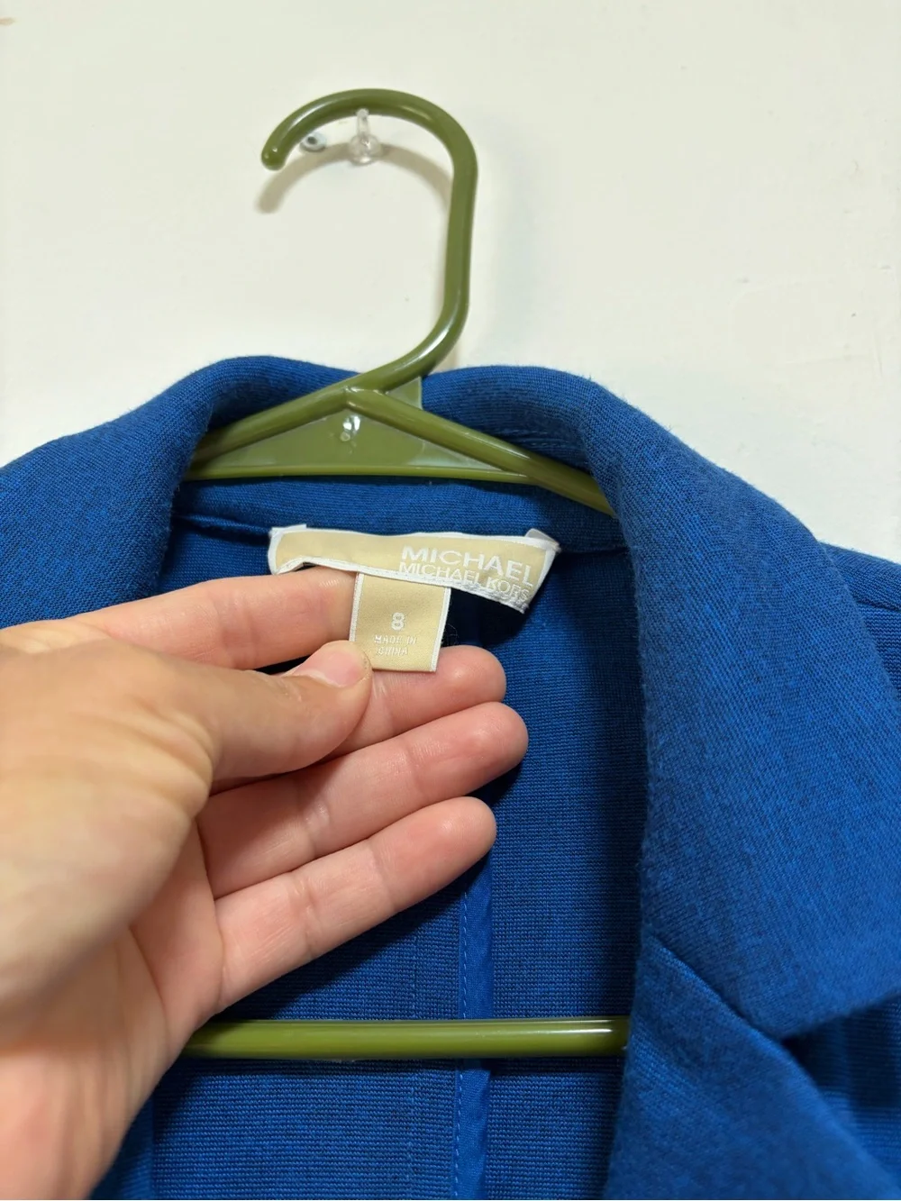 Michael Kors Royal Blue Single-Button Blazer